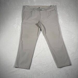 Lululemon Denim Pants Men Size 38 Light Gray ABC Slim Fit W38 L27 LM7AQ6S